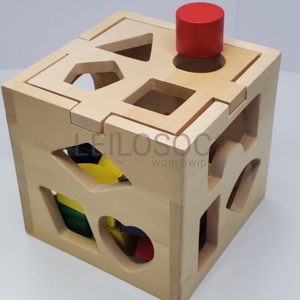 Brinquedos Madeira Forma Cubo