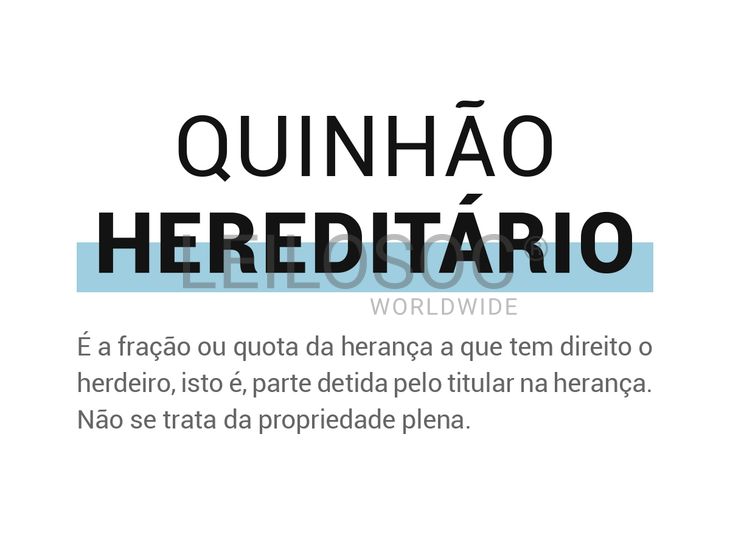 Quinhão Hereditário · Trofa