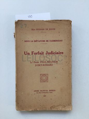 Un Forfait Judiciaire