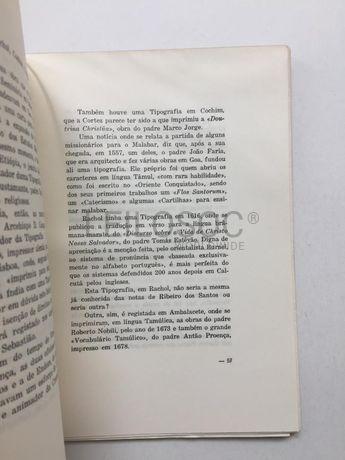 A arte da impressão nas terras de além-mar