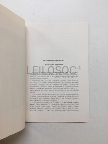 Bernardino Machado - Breves Notas Biográficas