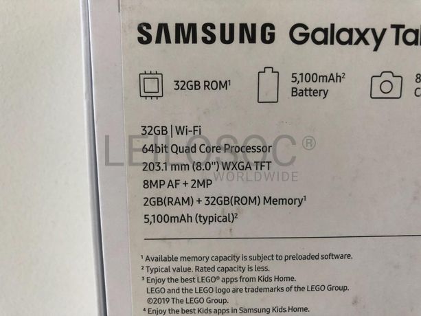 Tablet Samsung Galaxy Tab A 10.1"