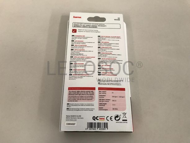 Cabo Carregamento USB