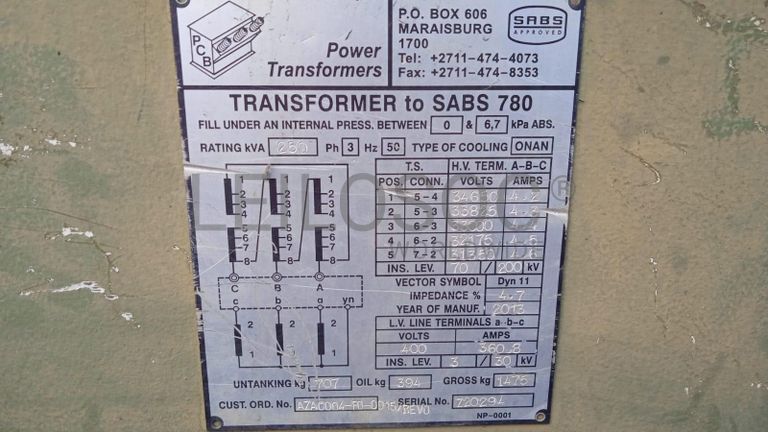 TRANSFORMADOR SABS-780  ·