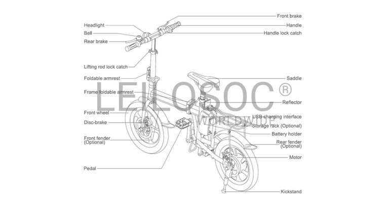Bicicleta elétrica dobrável 'Airwheel R5'