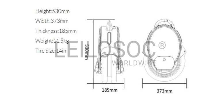 Monociclo elétrico 'Airwheel Q5 Mars Rover'
