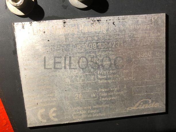 Empilhador Linde H20 · Gás