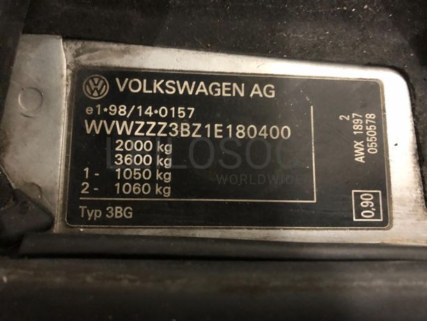 Volkswagen Passat 1.9 TDI· Ano 2001