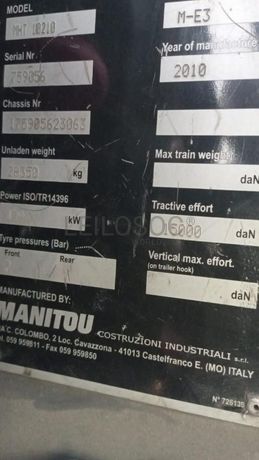 Empilhador Telescópico  MANITOU MHT 10210 ·