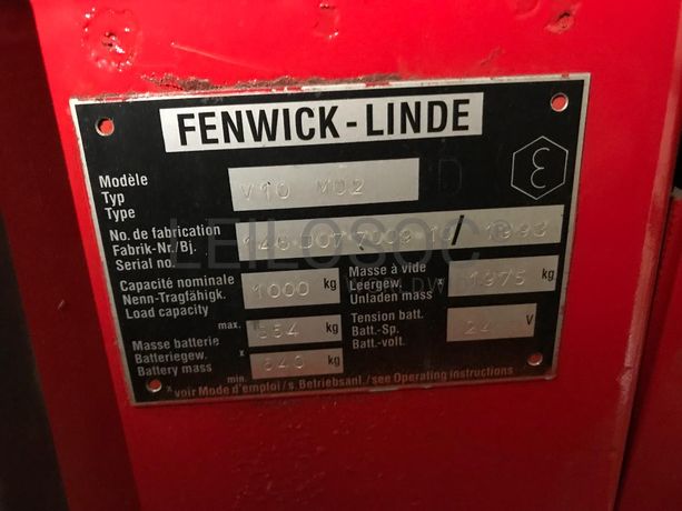 Empilhador Retrátil Linde · Ano 1993