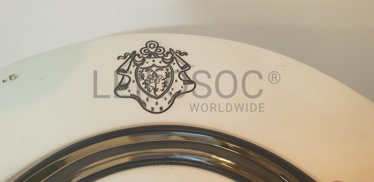 Seis Pratos com brasão - Prata .925