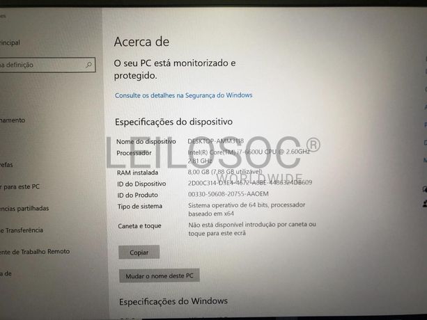 Portátil Lenovo T470s