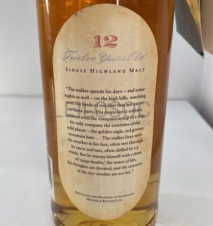 Whisky 'Deerstalker' - 12 anos