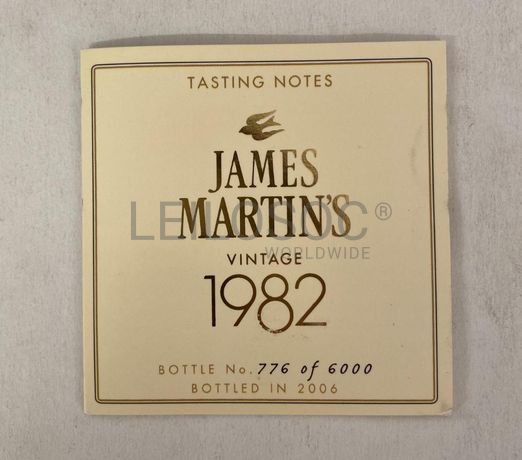 Whisky 'James Martin's' - Vintage 1982
