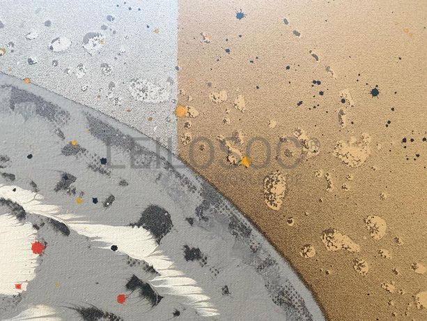 "Head on a geometrical field" · José Manuel Ciria