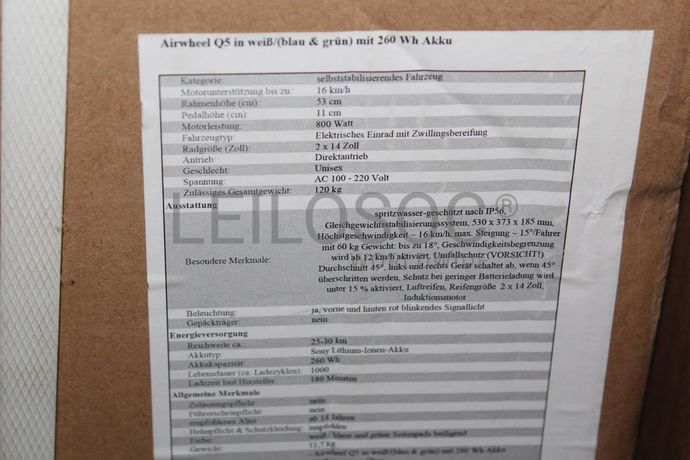 Monociclo elétrico 'Airwheel Q5 Mars Rover'