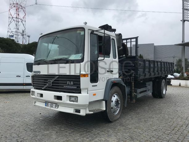 Volvo FL6 Basculante e Grua · Ano 1997