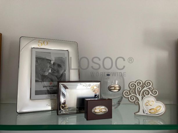 Caixas 25 Anos + Bibelot  50 Anos + Jarra 50 Anos + Moldura
