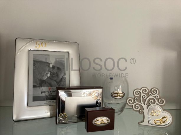 Caixas 25 Anos + Bibelot  50 Anos + Jarra 50 Anos + Moldura