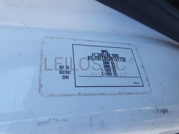 Opel Movano 2.3 CDTI · Ano 2016