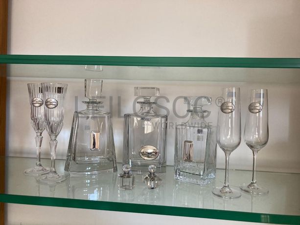Decanters e Jarras de cristal + Conjuntos de copos de cristal