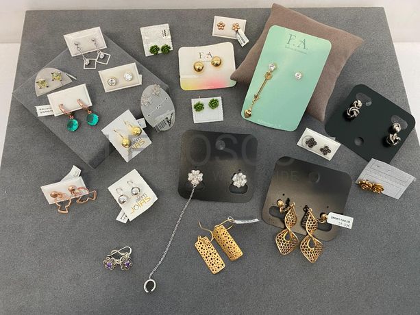Brincos em prata e outros materiais