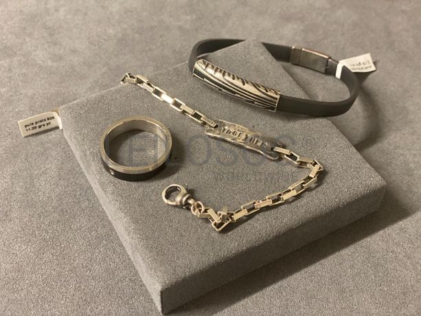 Pulseiras + Anel em prata e outros materiais