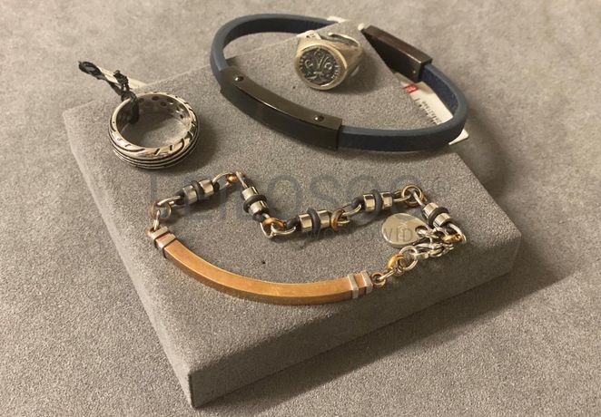 Pulseiras + Anel em prata e outros materiais