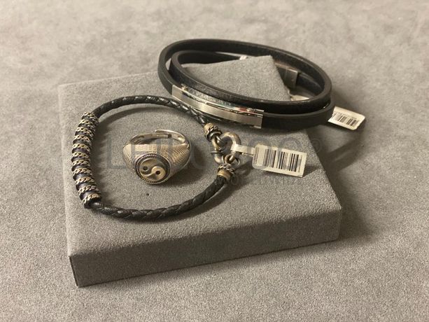 Pulseiras + Anel em prata e outros materiais