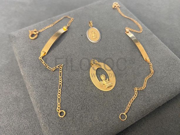 Pulseiras + Medalhas em Filigrana