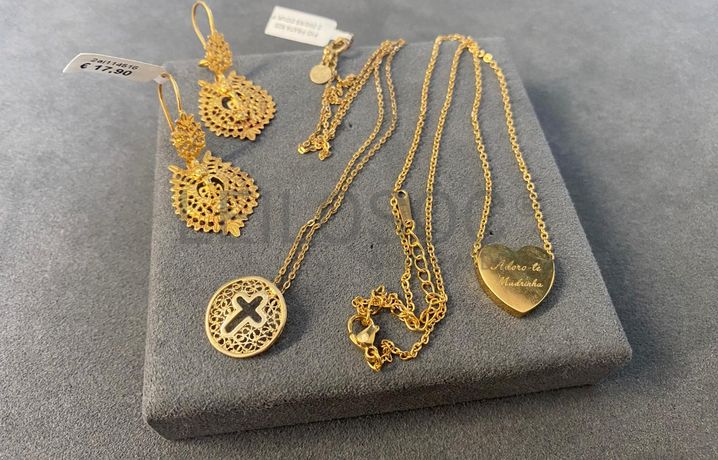 Colar + Par de Brincos em Filigrana