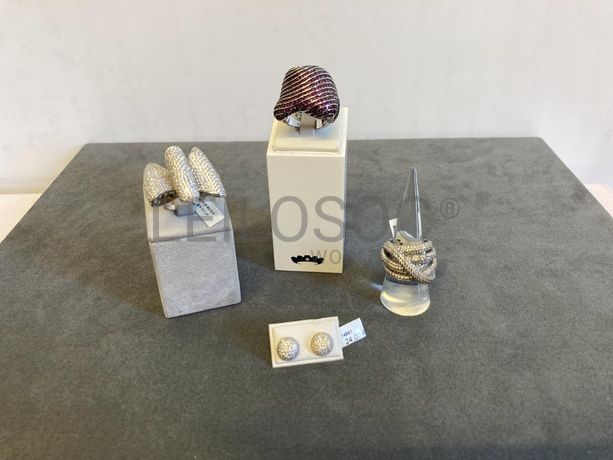 Par de brincos + Anéis