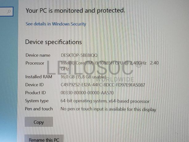 Portátil Dell Inspiron G7 15 7500