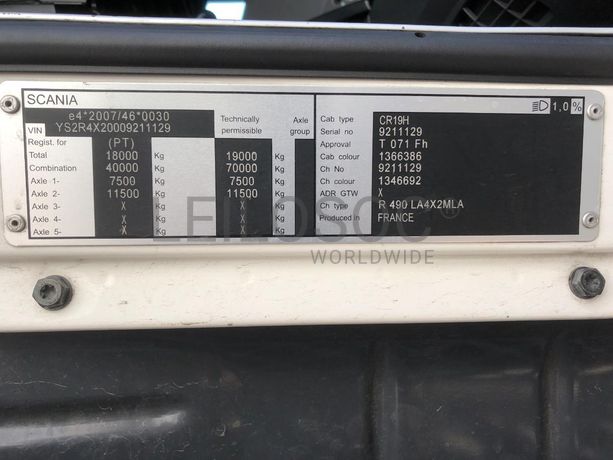 Scania R490 · Ano 2016