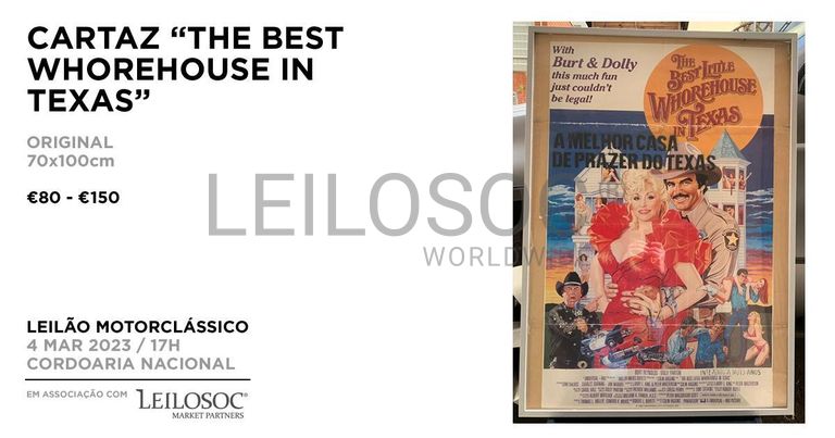 Cartaz "THE BEST WHOREHOUSE IN TEXAS"