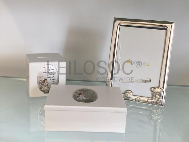 Caixa de bebé + Mealheiro + Moldura de Bebé