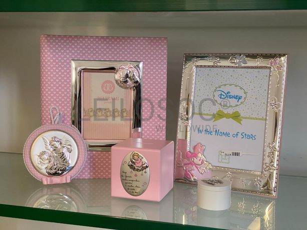 Mealheiro + Moldura de Bebé + Medalha de Berço + Caixa para dente + Álbum de Fotografias