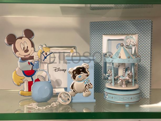 Moldura de Bebé + Porta-chupetas + Caixa de Música + Álbum de Fotografias + Mealheiro