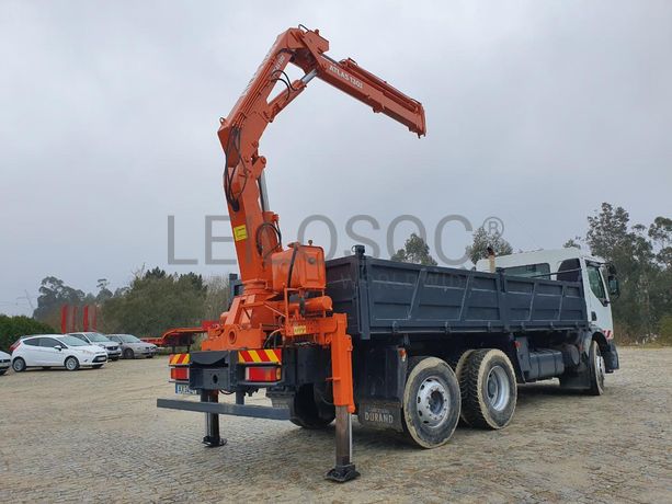 Renault Premium com Grua Atlas Copco 13.01 Basculante