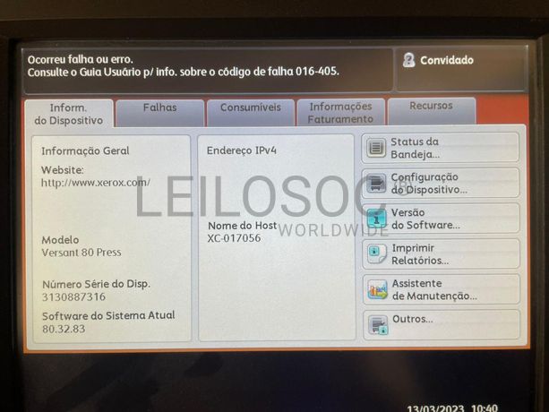 Fotocopiadora XEROX Versant 80 Press