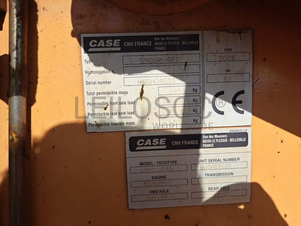 Retroescavadora Case 590R  · Samba Caju