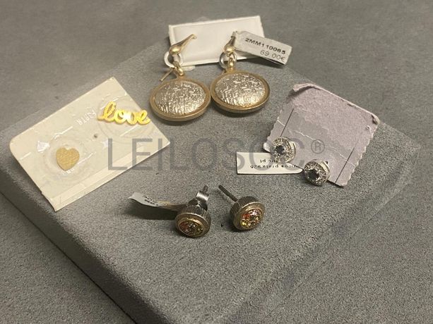 Brincos em prata e outros materiais