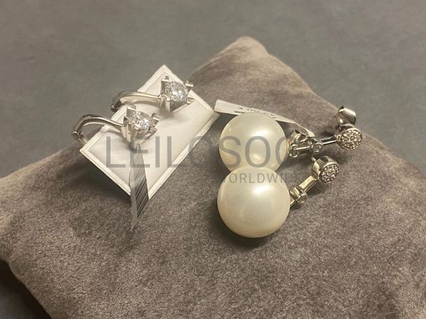 Brincos em prata e outros materiais