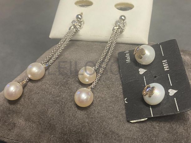 Brincos em prata e outros materiais