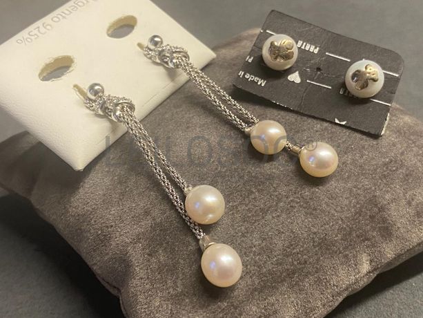 Brincos em prata e outros materiais