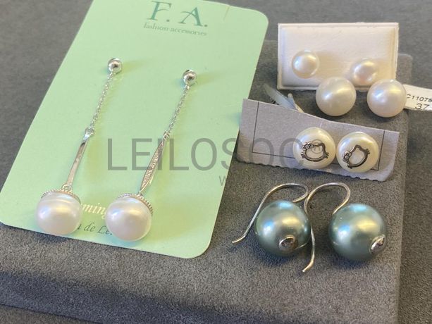 Brincos em prata e outros materiais