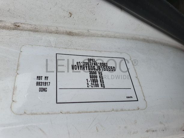 Opel Movano 2.3 CDTI · Ano 2018