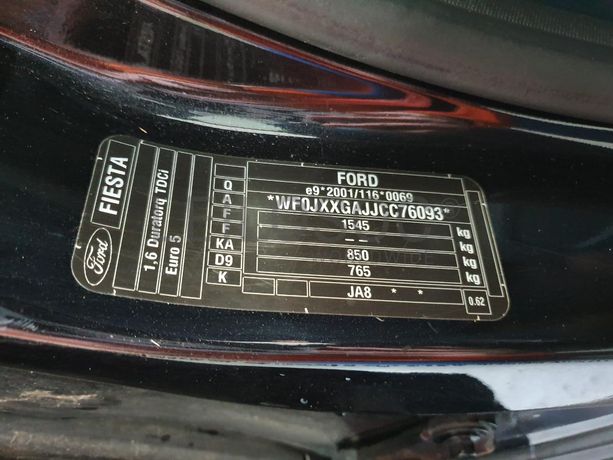 Ford Fiesta 1.6TDCI · Ano 2012