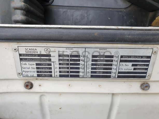 Scania 360 com Grua Atlas · Ano 1998