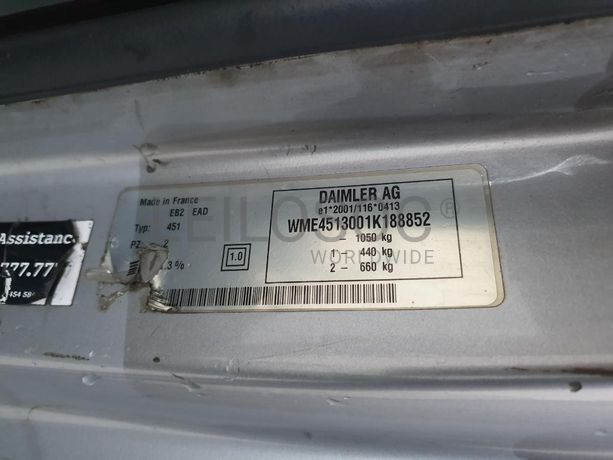 Smart Fortwo Coupé 0.8CDI · Ano 2008